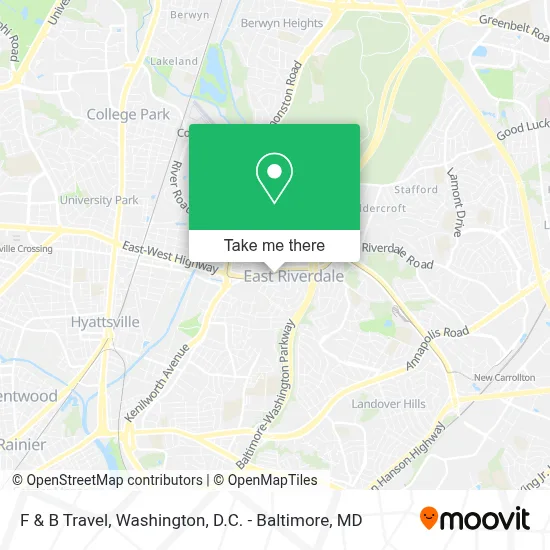 F & B Travel map
