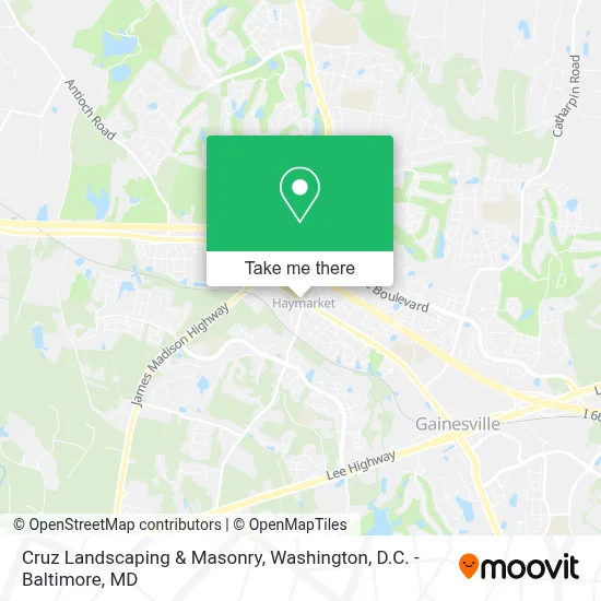Cruz Landscaping & Masonry map