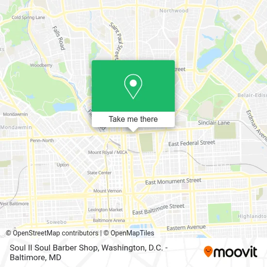Soul II Soul Barber Shop map