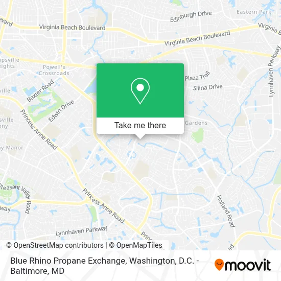 Blue Rhino Propane Exchange map