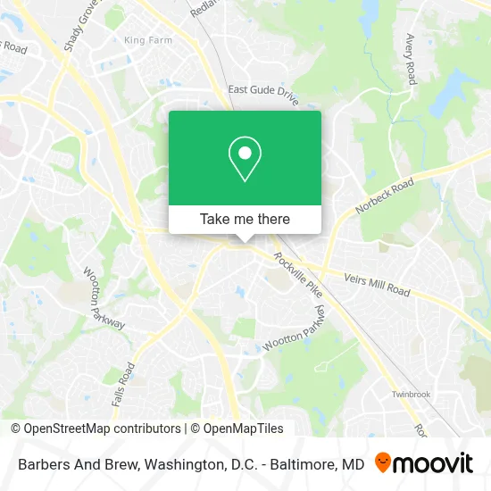 Barbers And Brew map