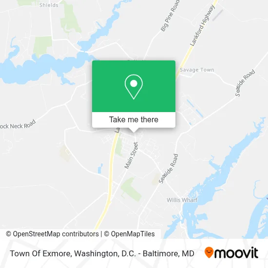 Town Of Exmore map