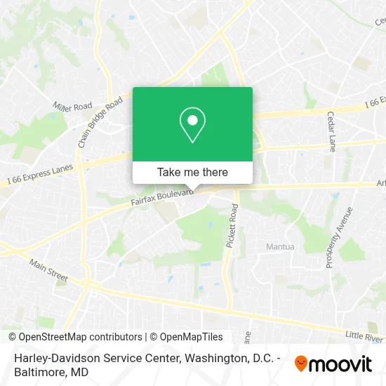 Harley-Davidson Service Center map