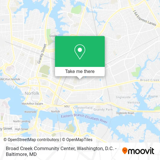 Broad Creek Community Center map