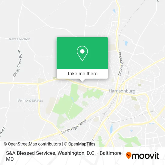 S&A Blessed Services map