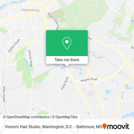 Vision's Hair Studio map