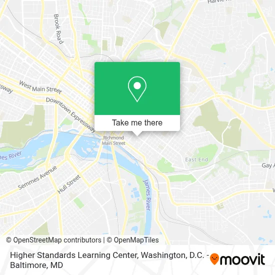 Higher Standards Learning Center map