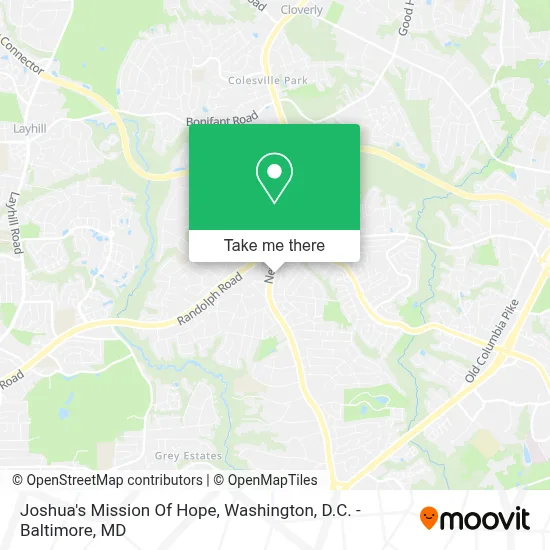 Joshua's Mission Of Hope map