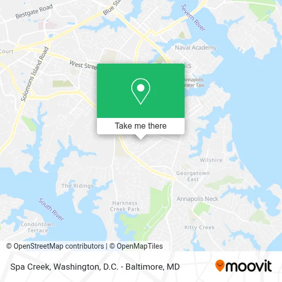Spa Creek map