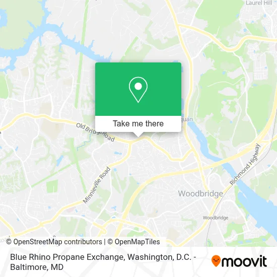 Blue Rhino Propane Exchange map