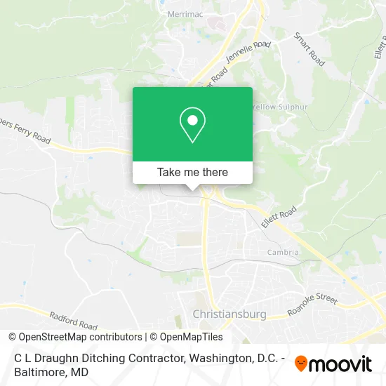 C L Draughn Ditching Contractor map