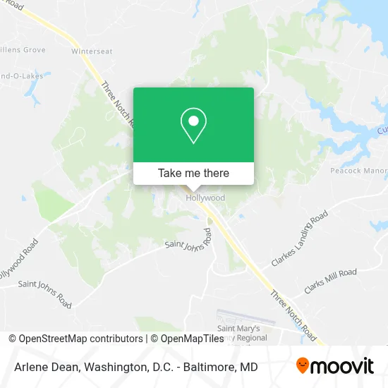 Arlene Dean map