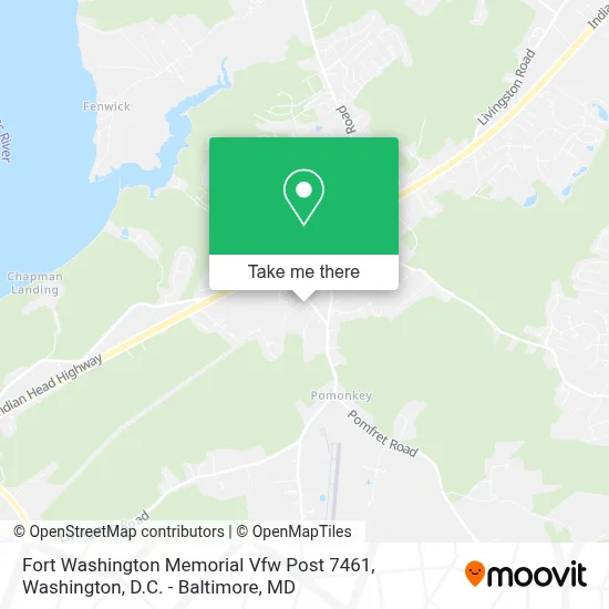 Fort Washington Memorial Vfw Post 7461 map