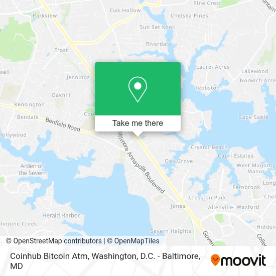 Coinhub Bitcoin Atm map