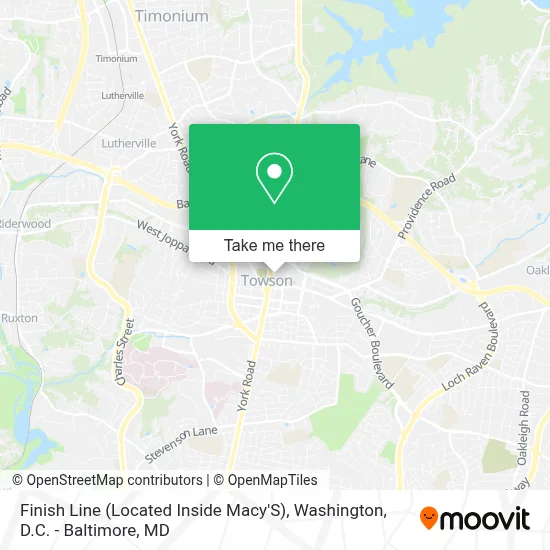 Finish Line (Located Inside Macy'S) map