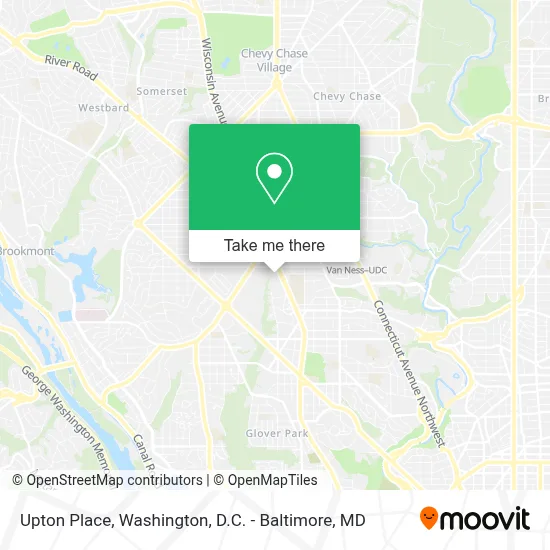 Upton Place map