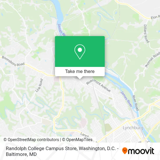 Randolph College Campus Store map