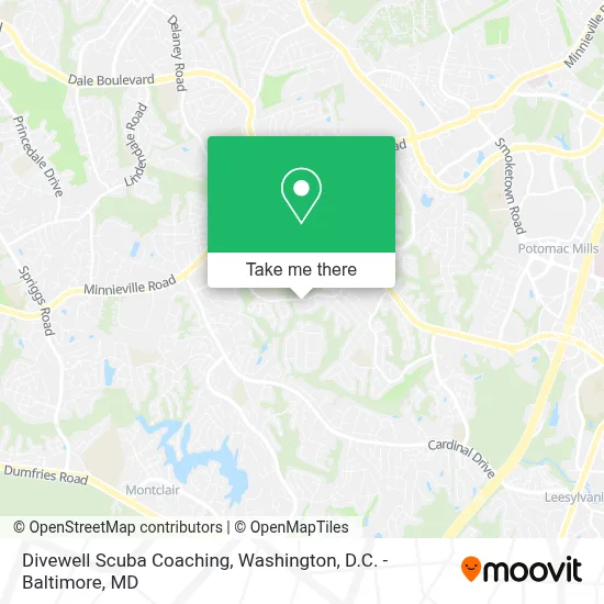 Divewell Scuba Coaching map