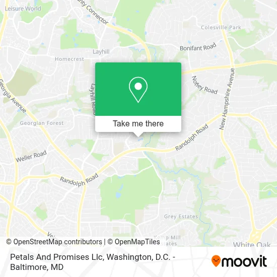 Petals And Promises Llc map