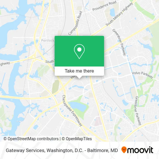 Gateway Services map