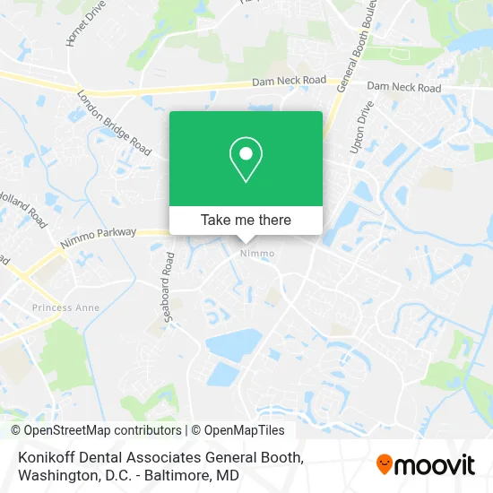 Konikoff Dental Associates General Booth map