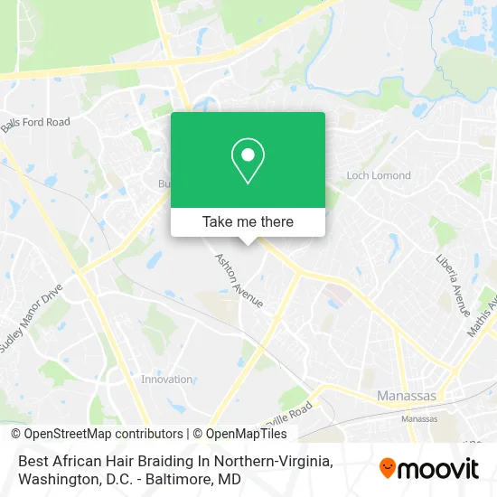 Best African Hair Braiding In Northern-Virginia map