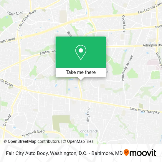 Fair City Auto Body map