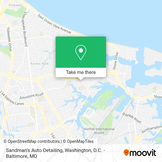 Sandman's Auto Detailing map