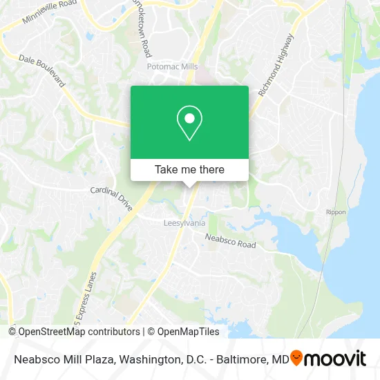 Neabsco Mill Plaza map