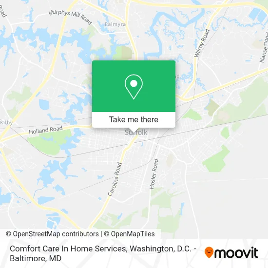 Comfort Care In Home Services map