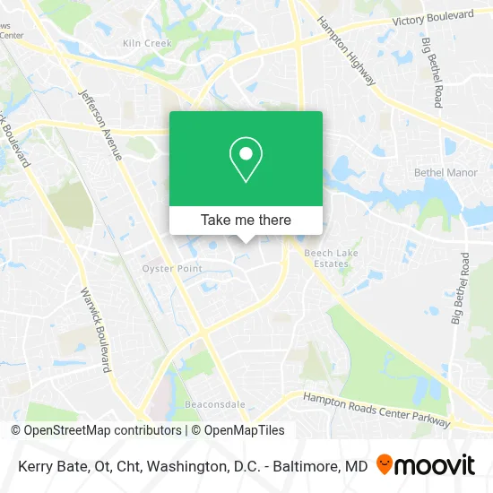 Kerry Bate, Ot, Cht map