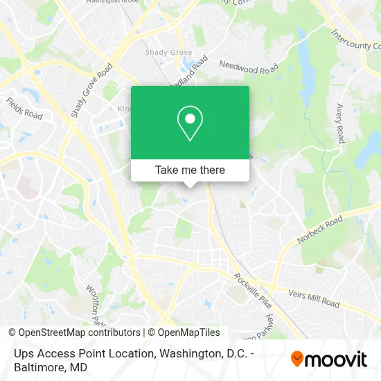 Ups Access Point Location map