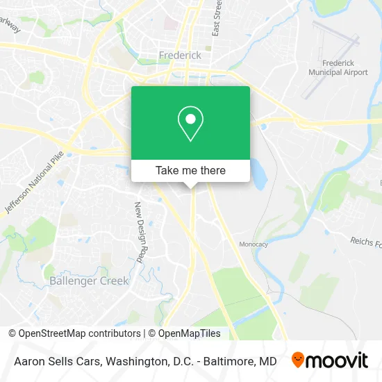Aaron Sells Cars map