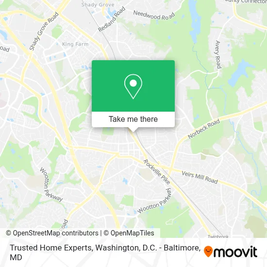 Trusted Home Experts map