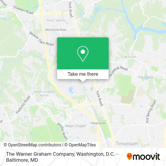 The Warner Graham Company map
