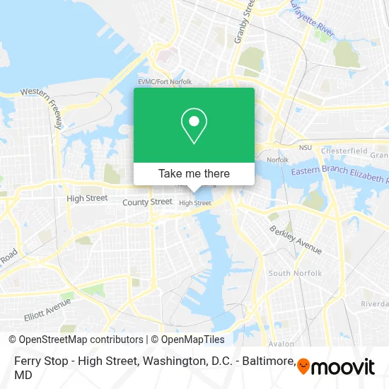 Ferry Stop - High Street map