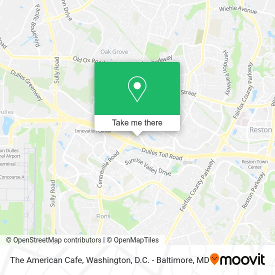 The American Cafe map