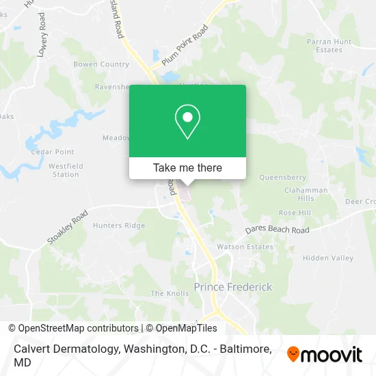 Calvert Dermatology map