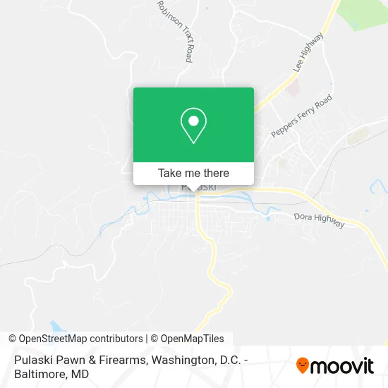 Pulaski Pawn & Firearms map