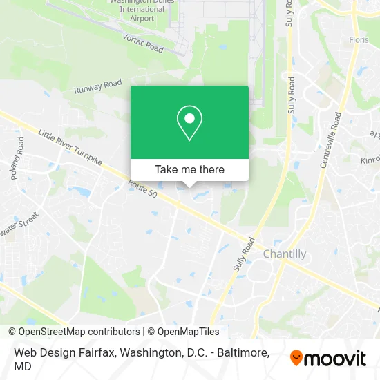 Web Design Fairfax map
