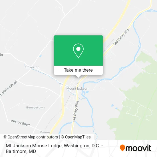 Mt Jackson Moose Lodge map