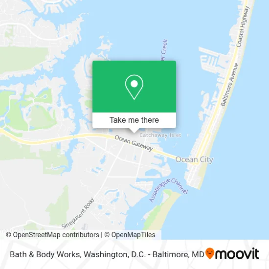 Bath & Body Works map