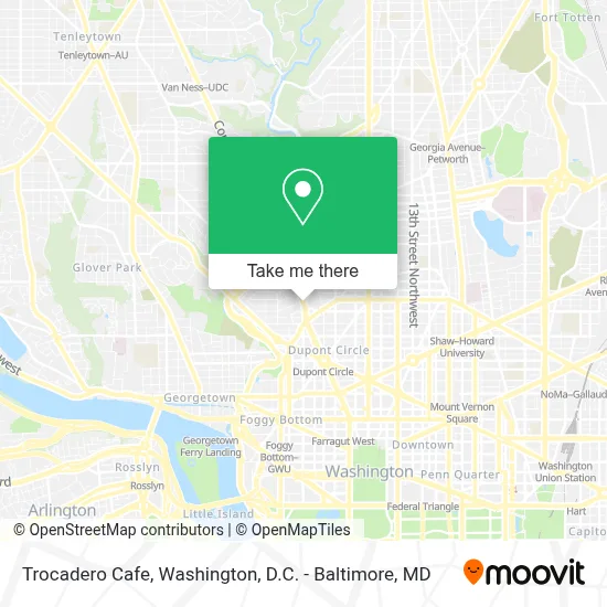 Trocadero Cafe map