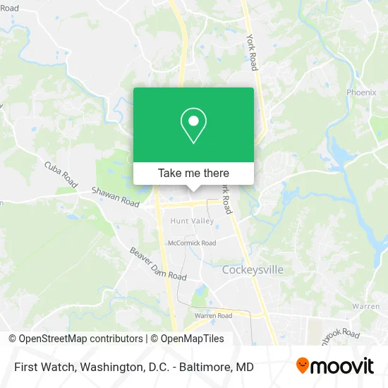 First Watch map
