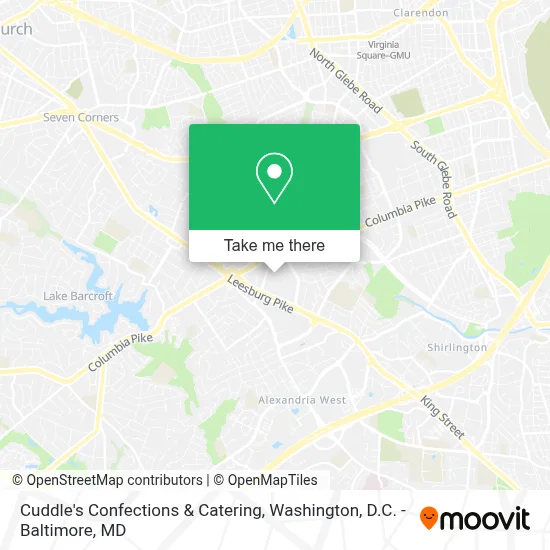 Cuddle's Confections & Catering map