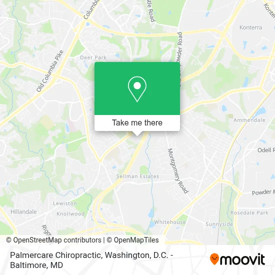 Palmercare Chiropractic map