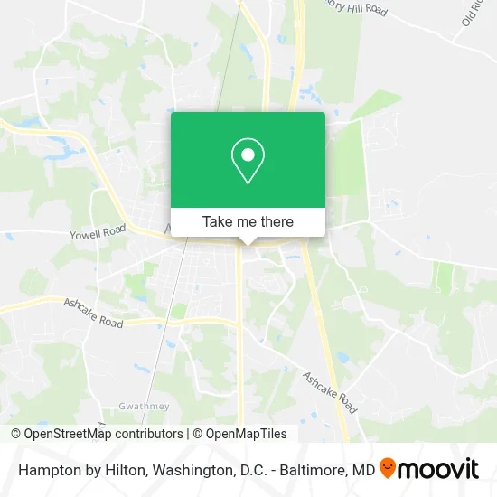 Hampton by Hilton map
