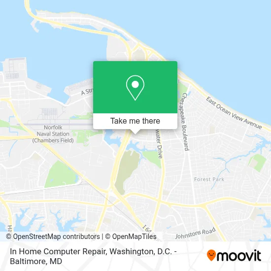 In Home Computer Repair map