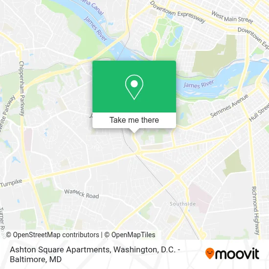 Ashton Square Apartments map