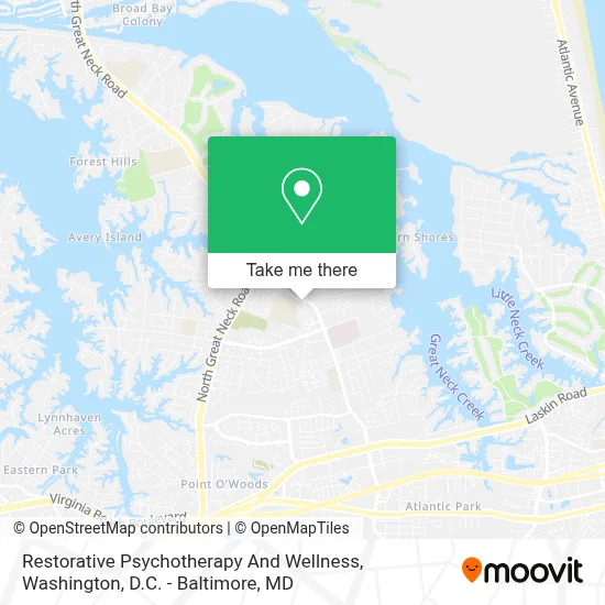Restorative Psychotherapy And Wellness map